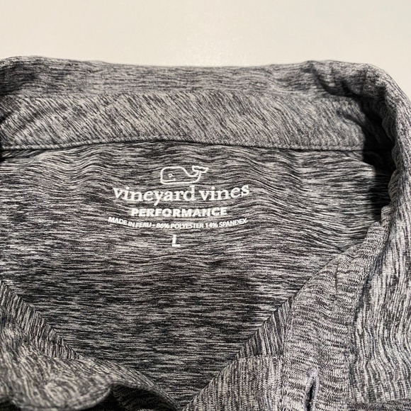 Vineyard Vines Sankaty Stripe Performance Polo in Gray - Picture 2 of 4